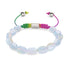 Silver x Spectrum | Opal Moonstone Pebble Macrame Bracelet